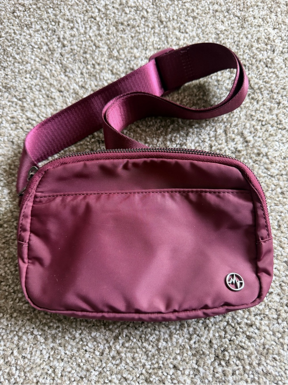 Women's Maroon Crossbody Bag - Compact Everyday Style (Pander)